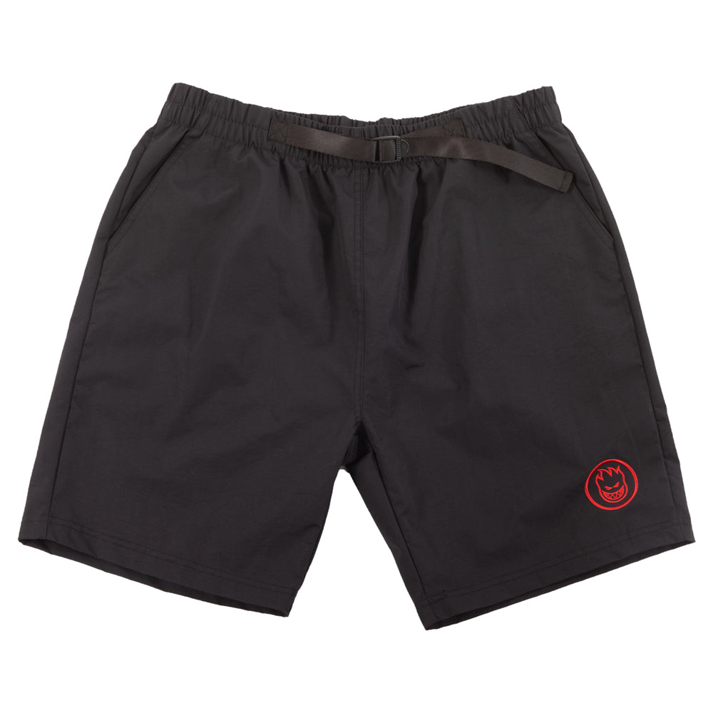 Spitfire Bighead Circle Nylon Shorts - Black