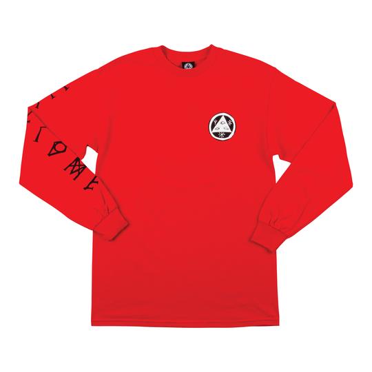 Welcome Tali-Scrawl L/S Tee - Red/Black/White