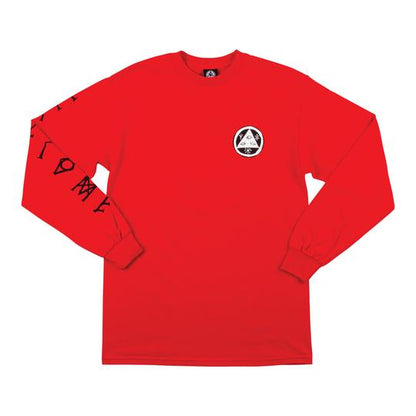 Welcome Tali-Scrawl L/S Tee - Red/Black/White