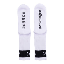 Load image into Gallery viewer, Welcome Summon Socks - White/Black