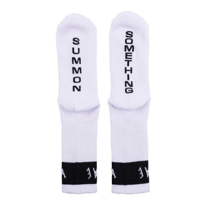Welcome Summon Socks - White/Black