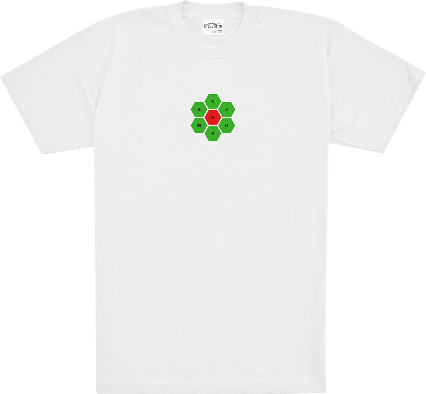 Sneeze Pangram Tee - White