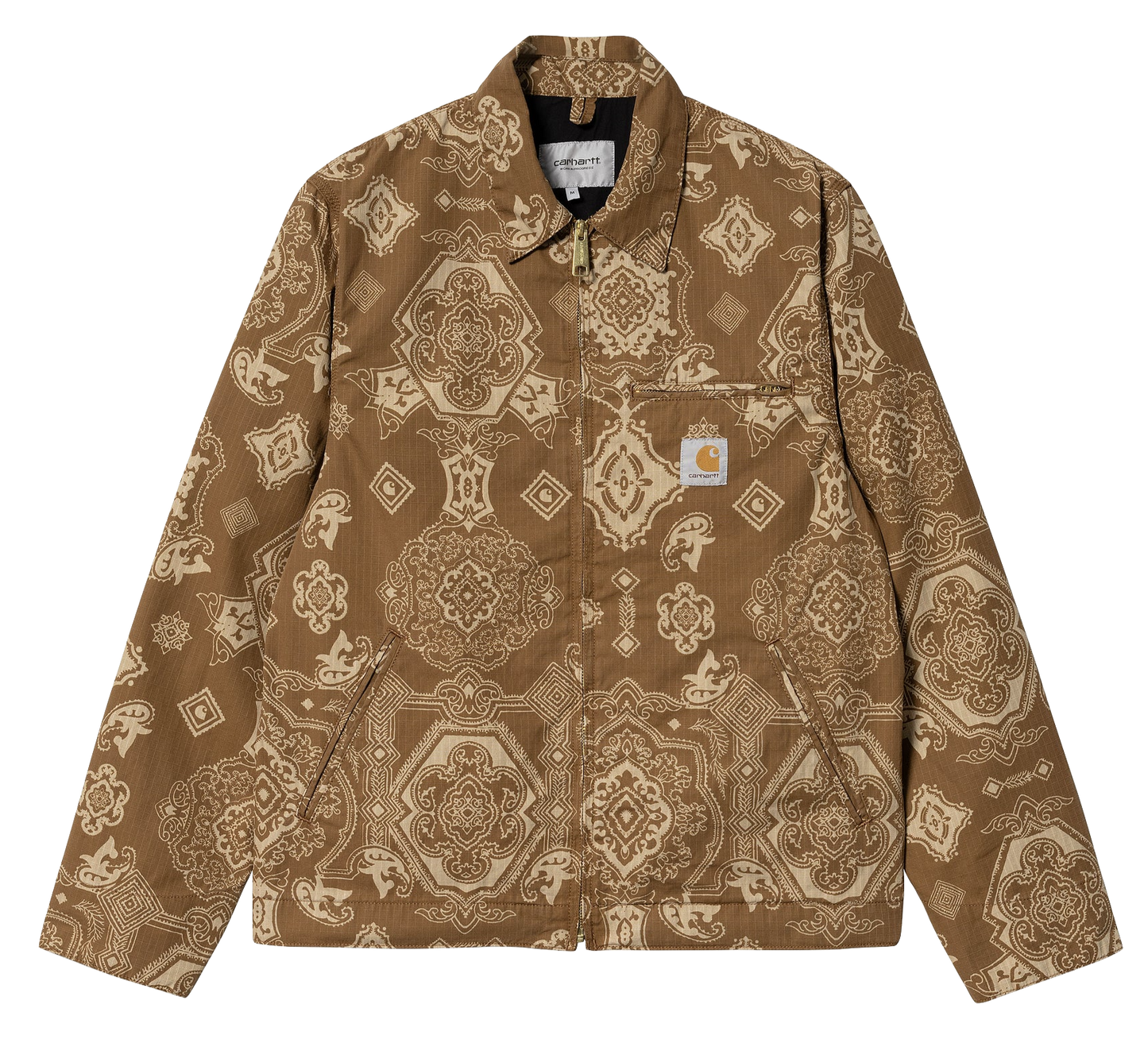 Carhartt WIP Detroit Jacket - Hamilton Brown Verse Print