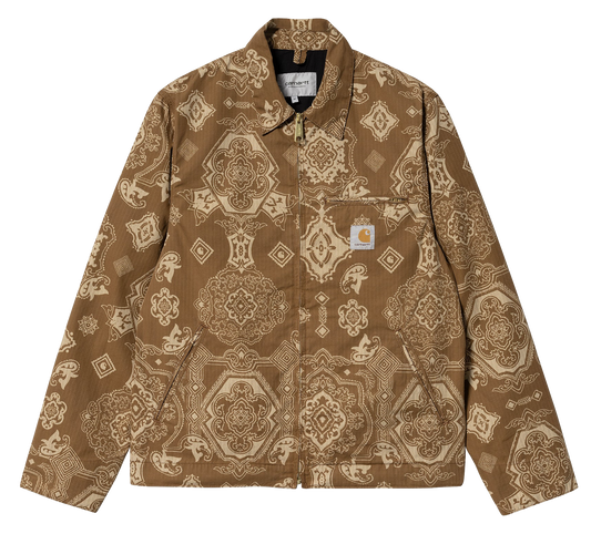 Carhartt WIP Detroit Jacket - Hamilton Brown Verse Print