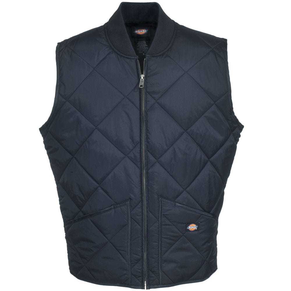 Dickies Nylon Diamond Quilted Vest - Dark Navy