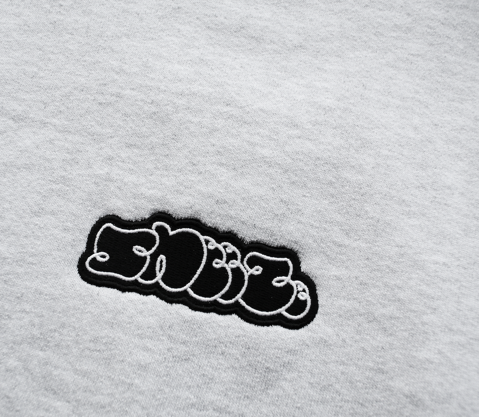 Sneeze Embroidered Logo Crewneck - Ash