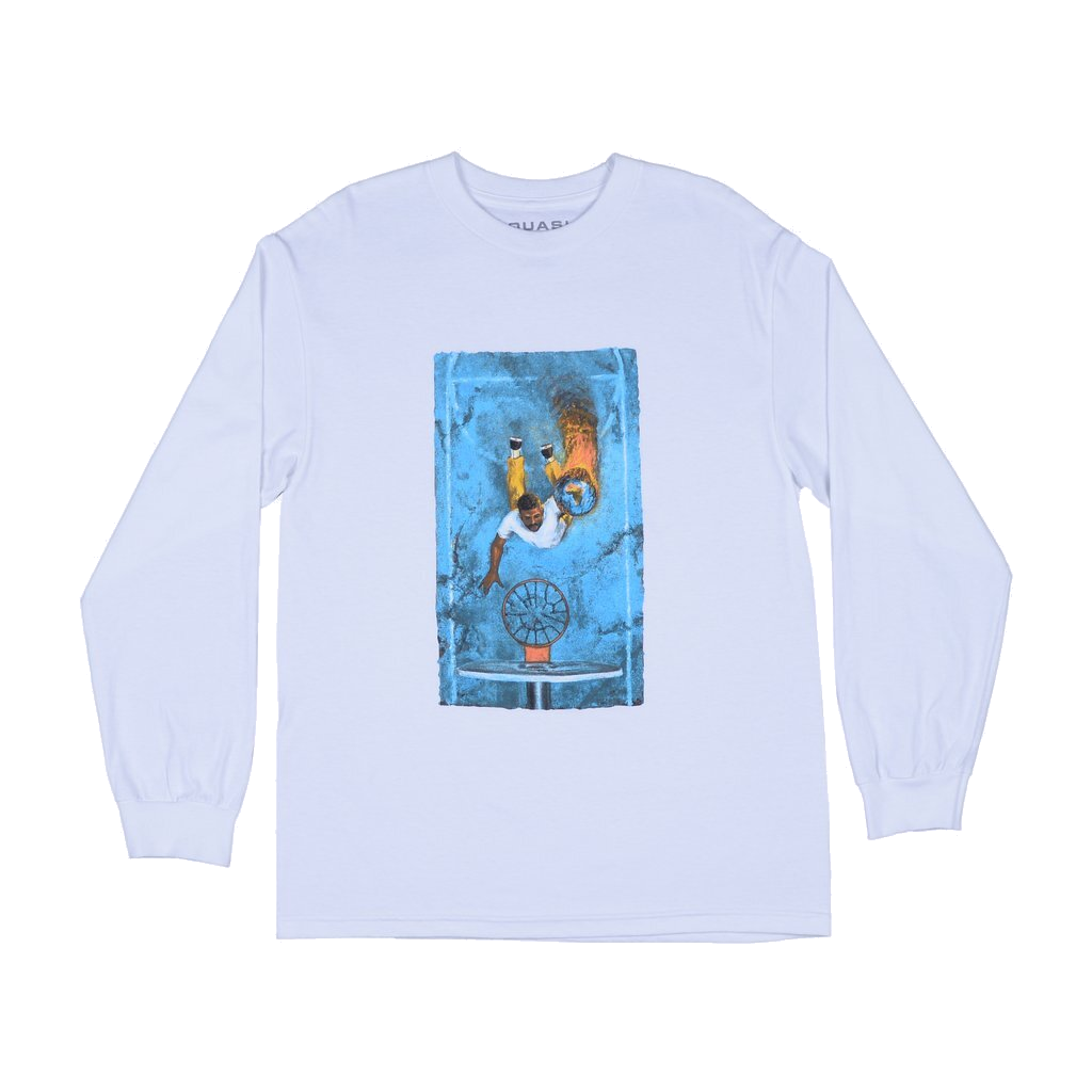 Quasi Game 7 Longsleeve Tee - White