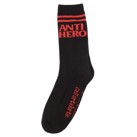 Antihero Black Hero If Found Sock - Navy/Red