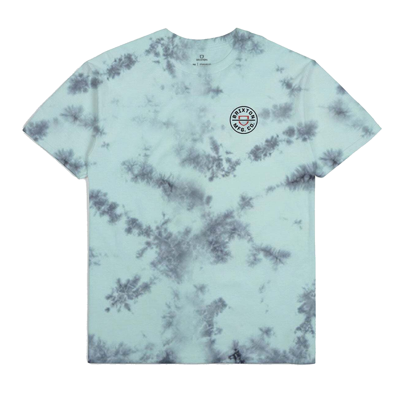 Brixton Crest II Tee - Teal/Black Cloud Wash