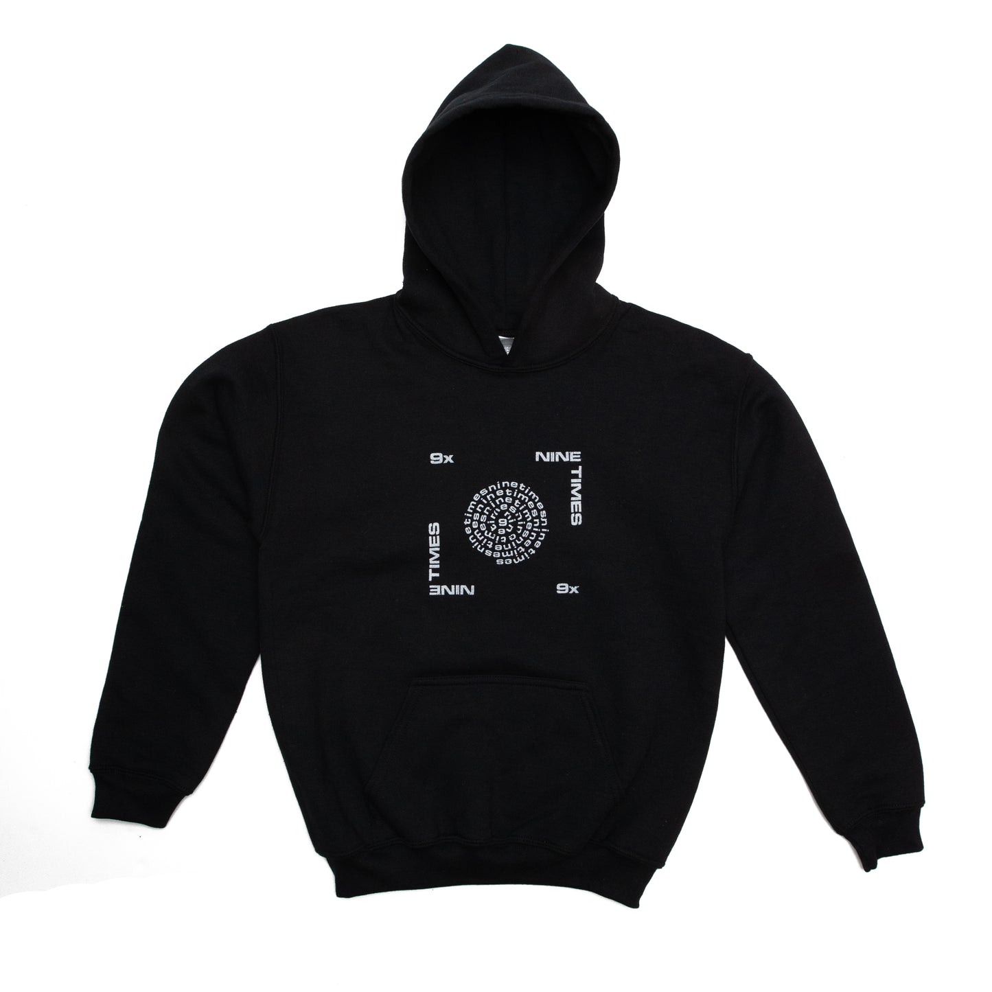 Youth Ninetimes Letraset Hoodie - Black