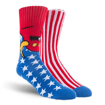 Toy Machine Socks American Monster - Red/White/Blue