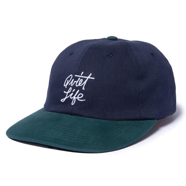 The Quiet Life Script Polo Hat - Navy/Mallard