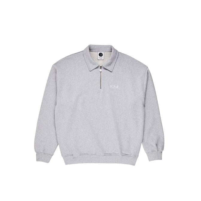 Polar Collar Zip Sweatshirt - Sports Grey