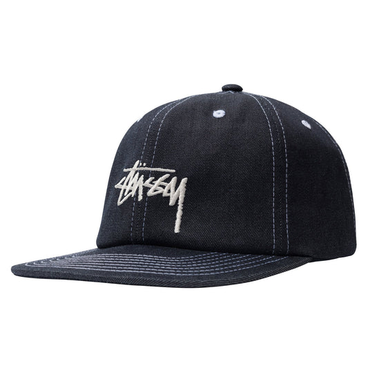 Stussy Denim Stock Strapback - Indigo