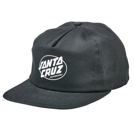 Santa Cruz Club Oval Dot Snapback - Black