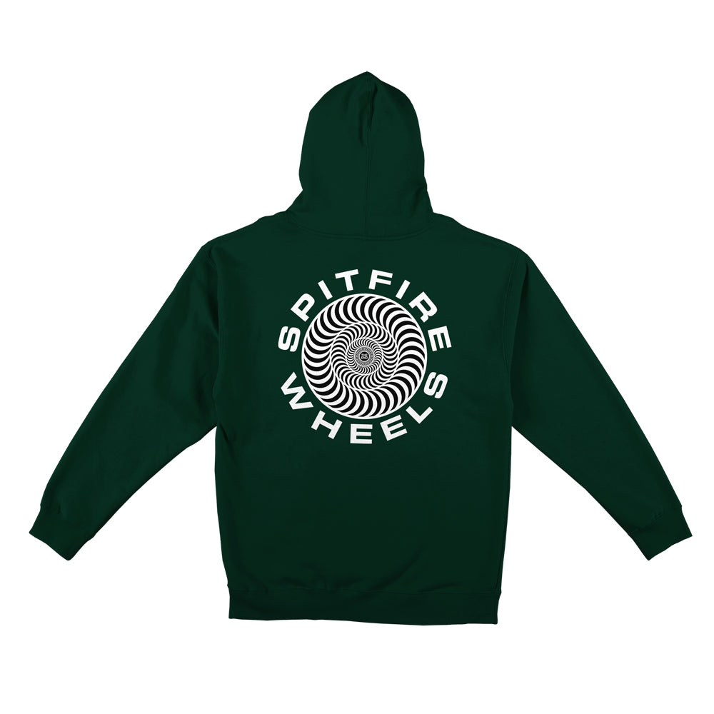 Spitfire Classic '87 Swirl Hoodie - Dark Green