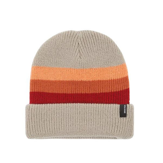 Brixton Heist Stripe Beanie - Gravel