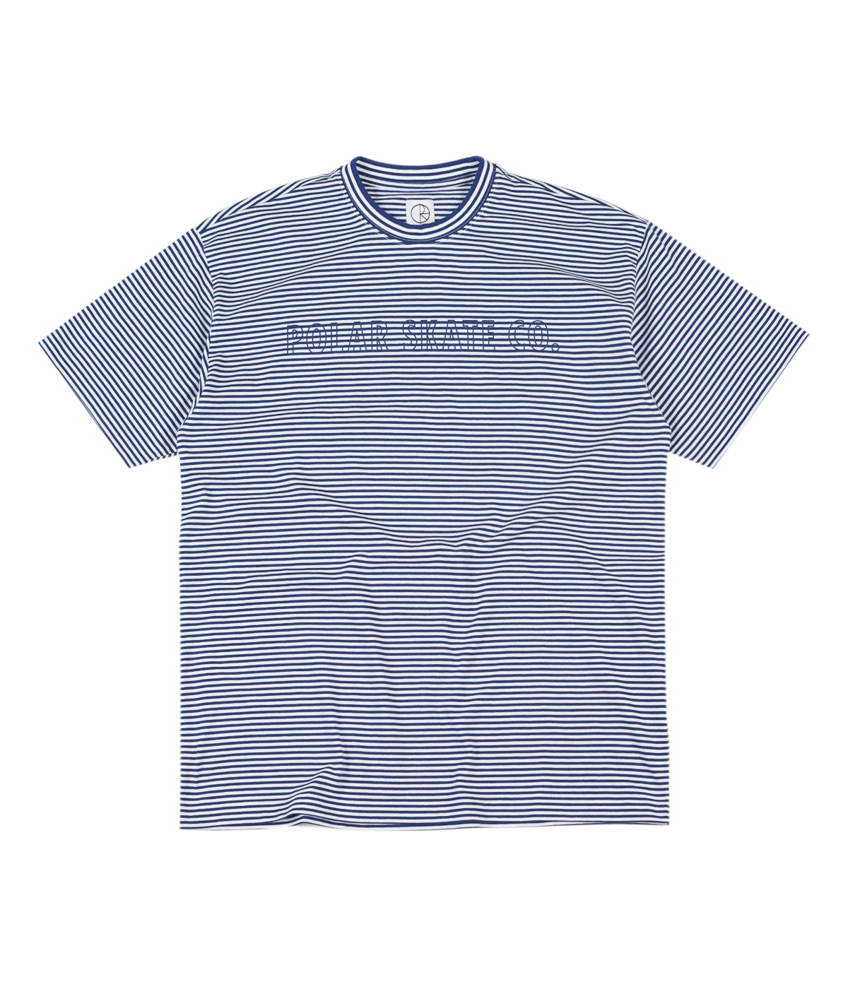 Polar Outline Stripe Tee - Dark Navy