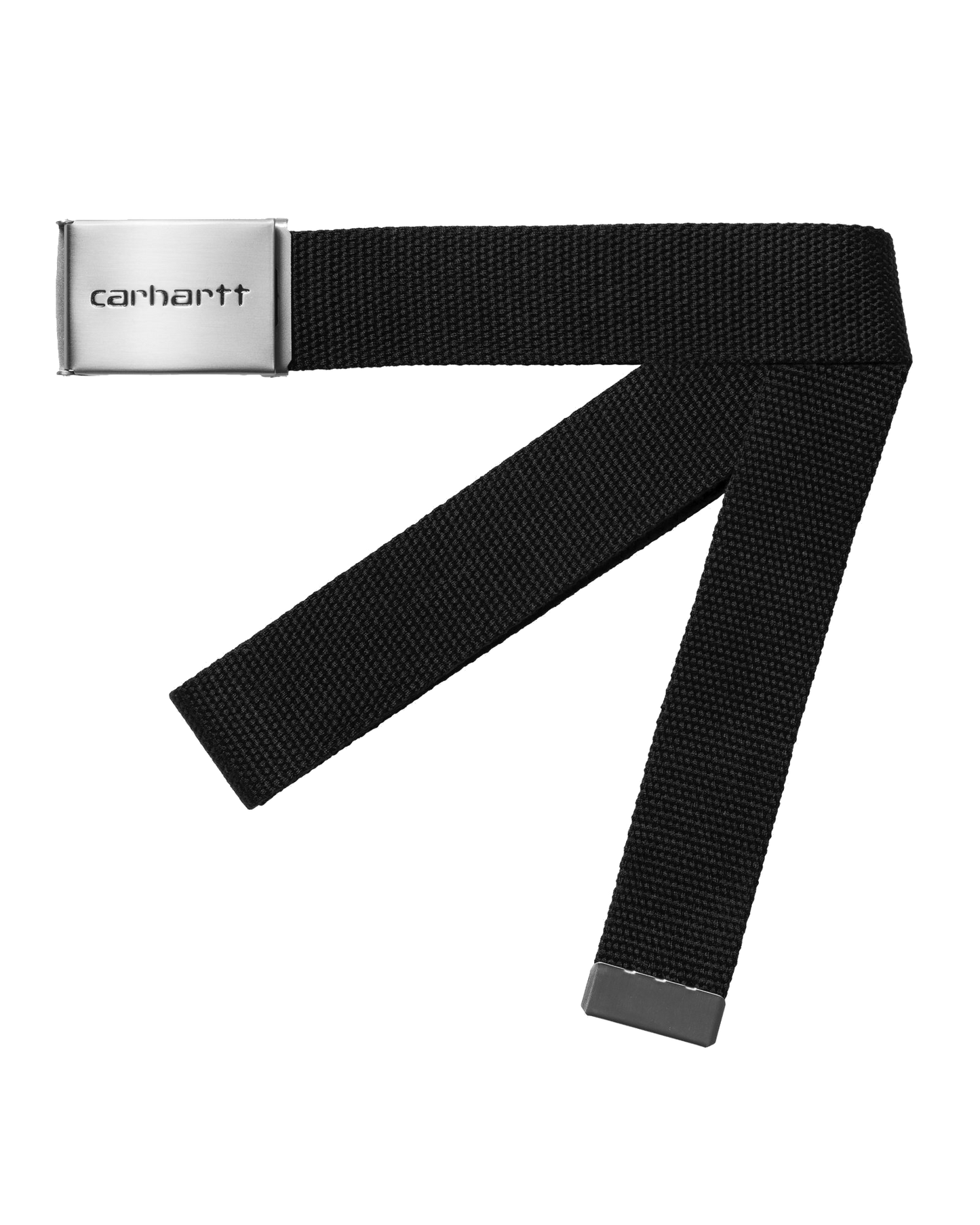 Carhartt WIP Clip Belt Chrome - Black