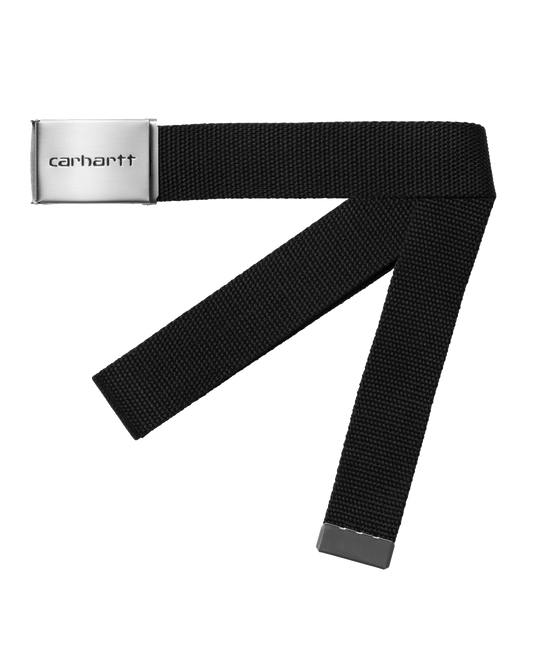 Carhartt WIP Clip Belt Chrome - Black