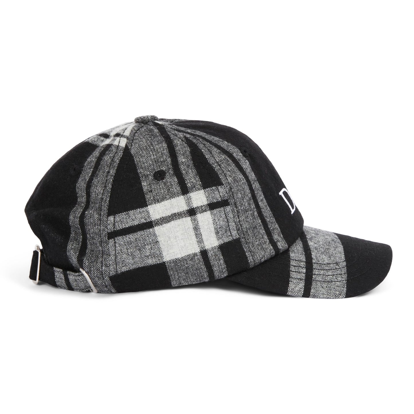 Dime Plaid Cap - Black