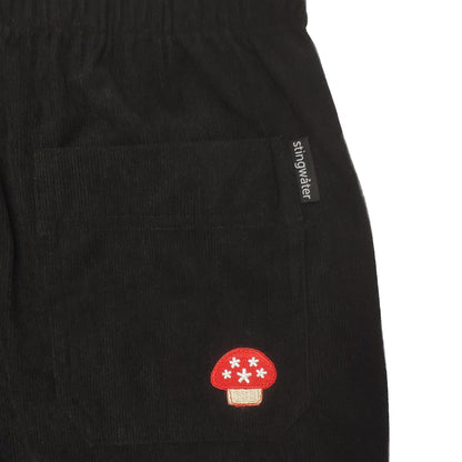 Stingwater Corduroy Melting Logo Sweatpants - Black