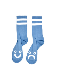 Polar Happy/Sad Socks - Powder Blue