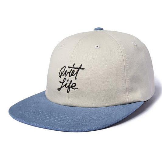 The Quiet Life Script Polo Hat - Stone/Slate