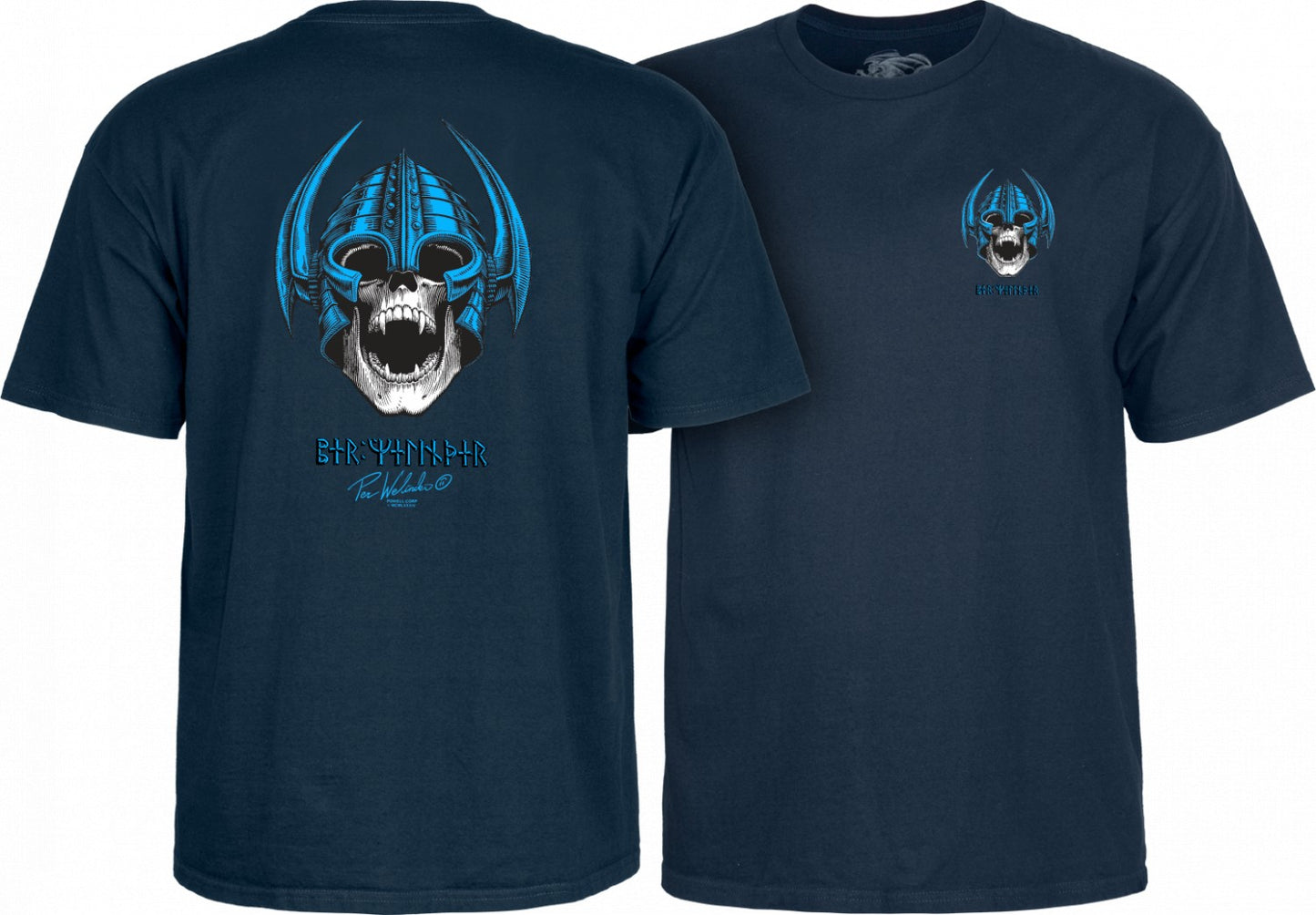 Powell Peralta Welinder Nordic Skull Tee - Navy