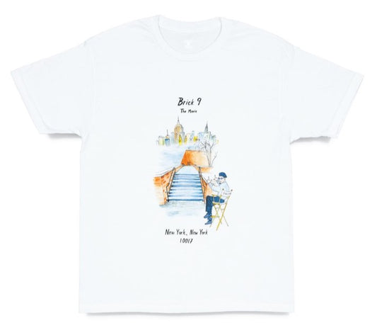 Quartersnacks Brick 9 Tee - White