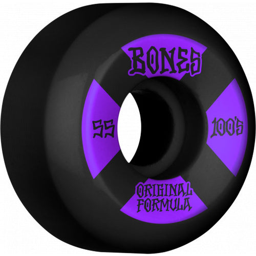 Bones 100s Sidecut Wheel - 100A 55mm V5 Black