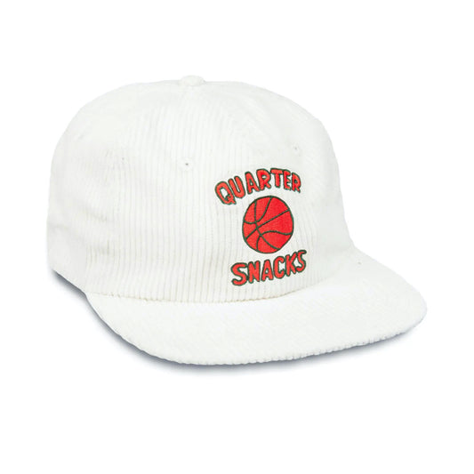 Quartersnacks Ball Is Life Cord Cap - White