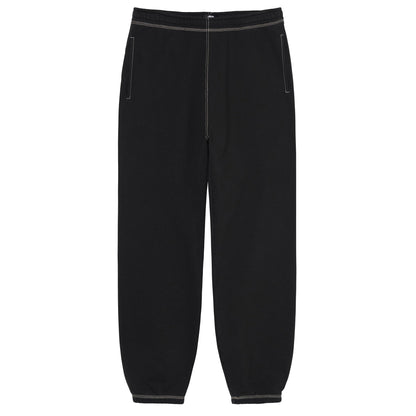 Stussy Contrast Stitch Label Sweatpant - Black