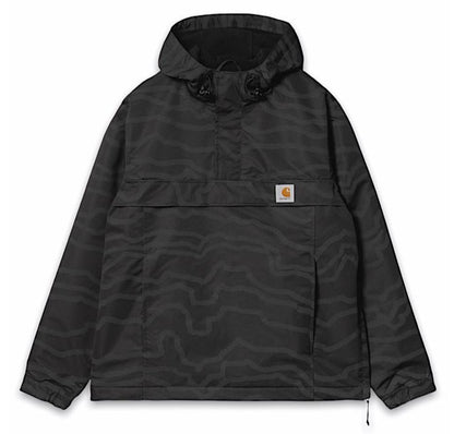 Carhartt WIP Nimbus Pullover Jacket Deep Freeze Print - Black/Reflective Black