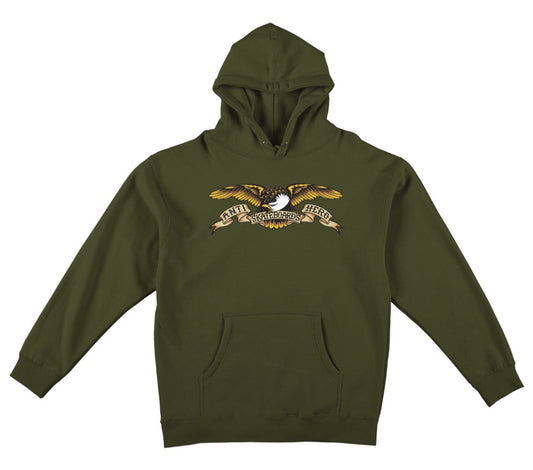 Antihero Eagle Pullover Hoodie - Army/Multi