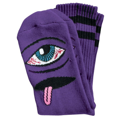 Toy Machine Bloodshot Eye Socks - Purple