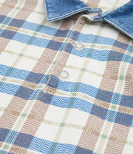 Load image into Gallery viewer, Fucking Awesome Printed Plaid Shirt - White/Blue