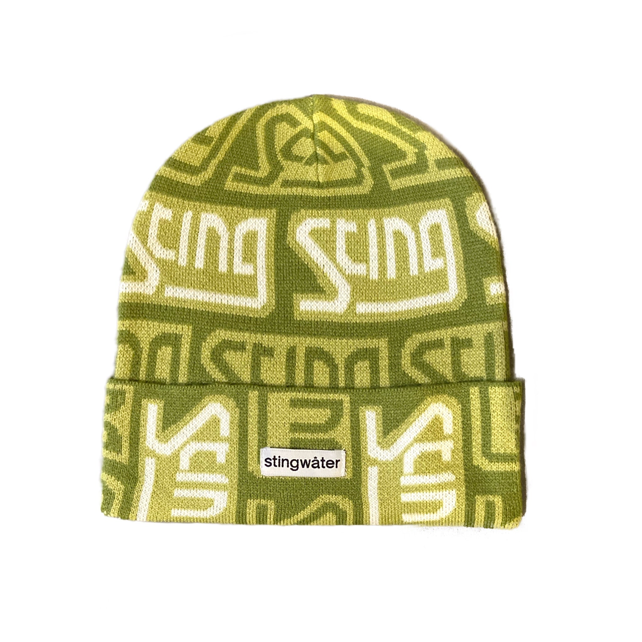 Stingwater Gaseous Logo Beanie - Alkaline Green