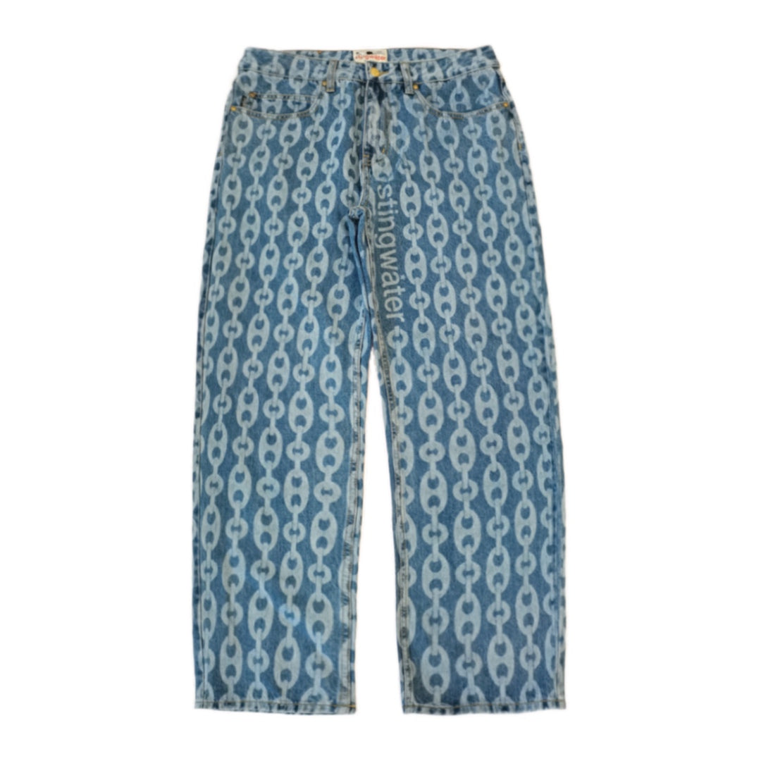 Stingwater Anchor Chain Pants - Blue Denim