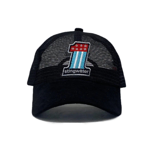 Stingwater Number 1 Trucker Hat - Double Black