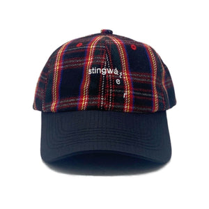 Stingwater Classic Melting Logo Hat - Black Tartan