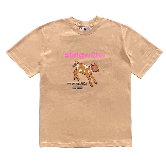 Stingwater Baby Cow Tee - Khaki