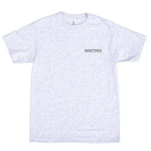 Ninetimes OG Logo Tee - Ash/Forest Green