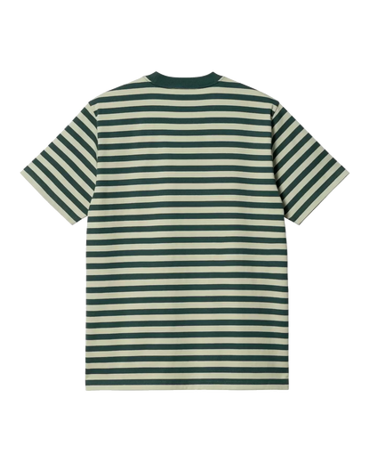 Carhartt WIP Scotty Stripe Pocket Tee - Botanic/Agave