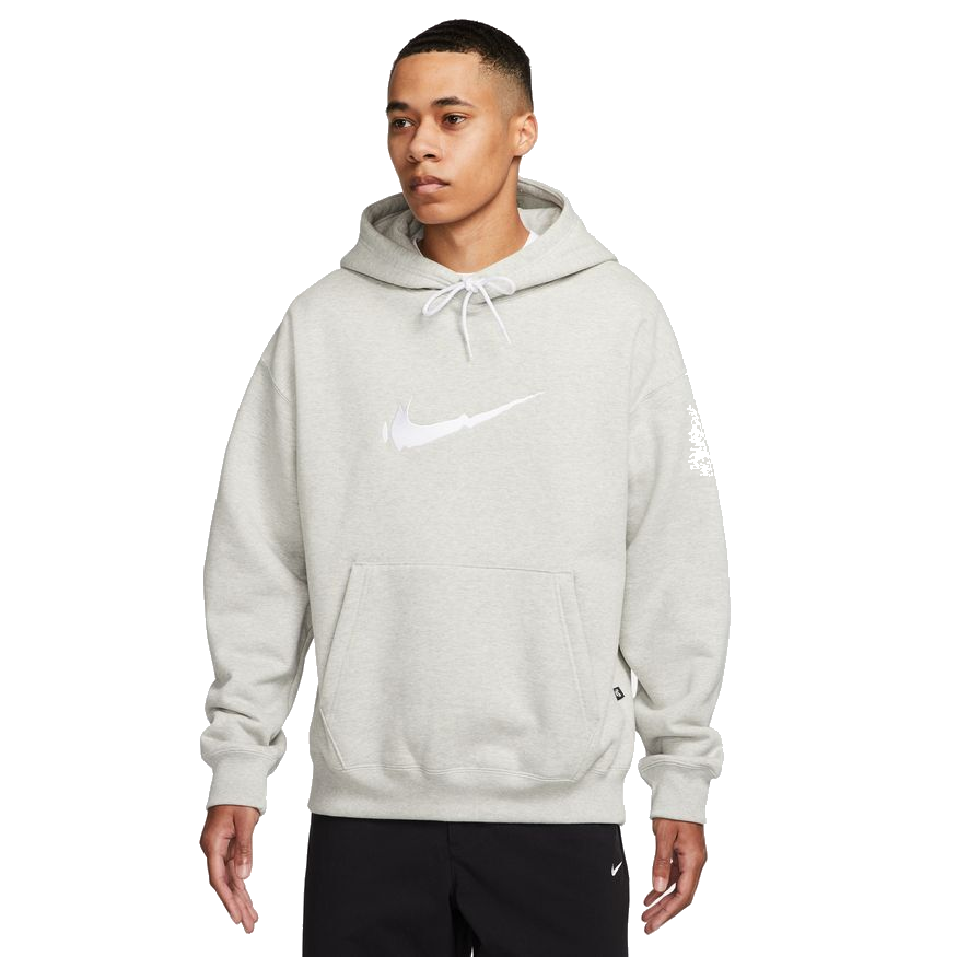 Nike SB Wave Swoosh Hoodie - Grey Heather