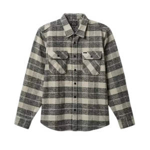 Brixton Bowery Heavy Weight Flannel - Black/Charcoal