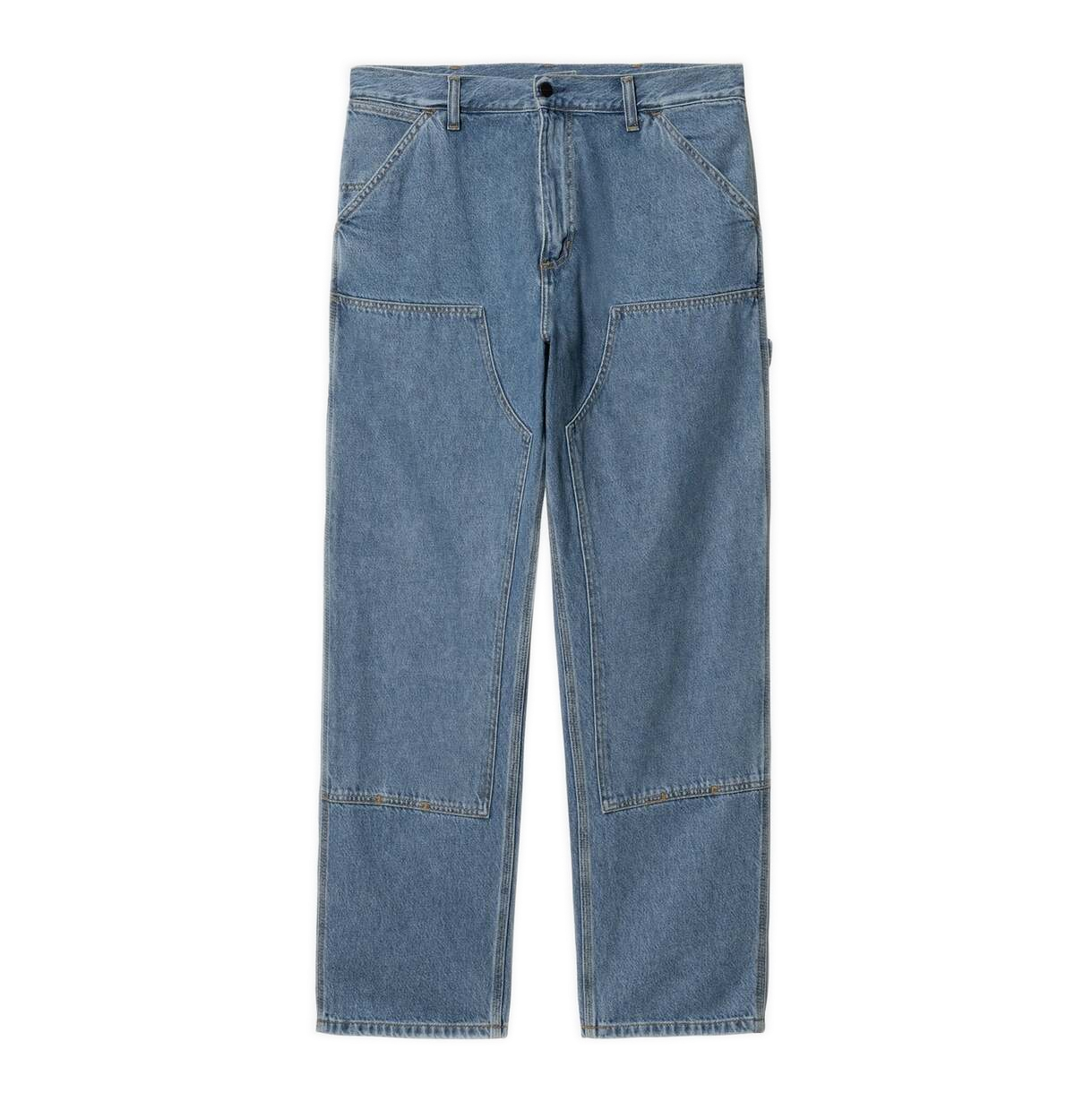 Carhartt WIP Double Knee Pant - Heavy Stone Washed Blue