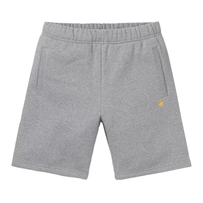 Carhartt WIP Chase Sweat Short - Grey Heather/Gold