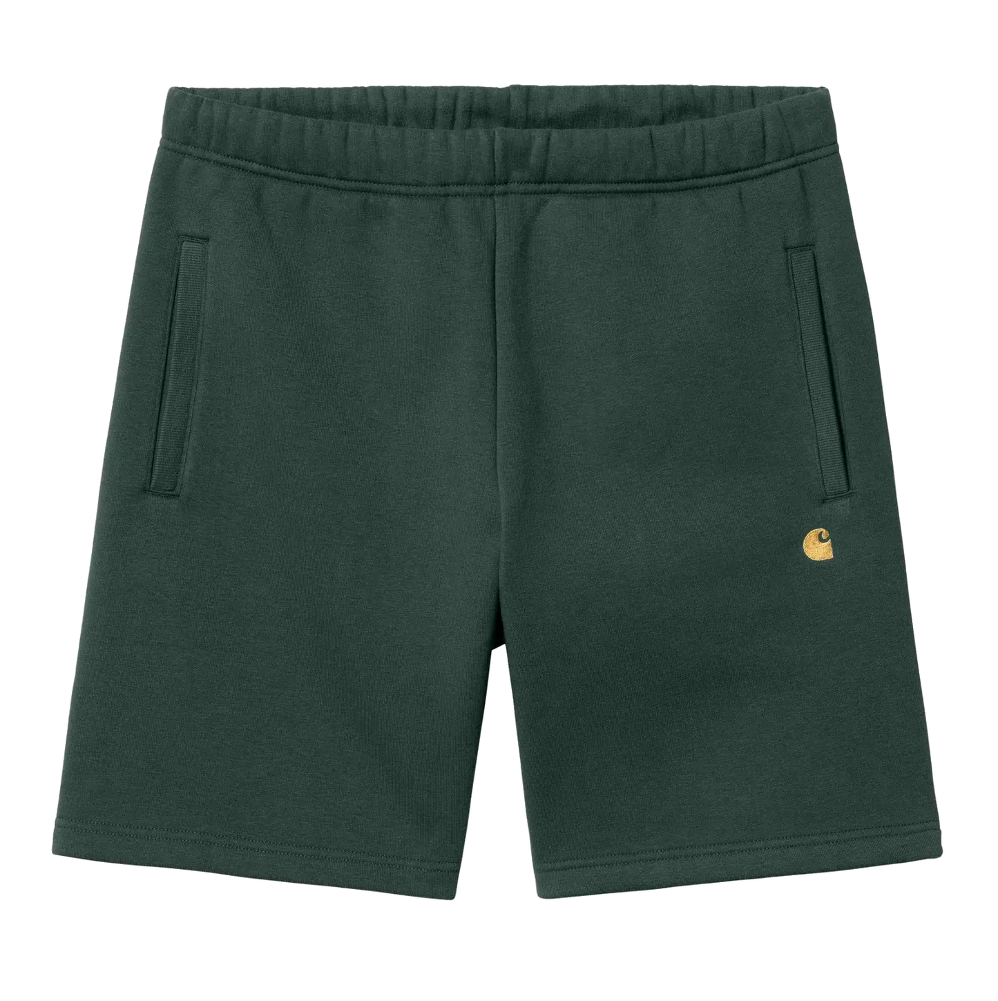 Carhartt WIP Chase Sweat Short - Juniper/Gold