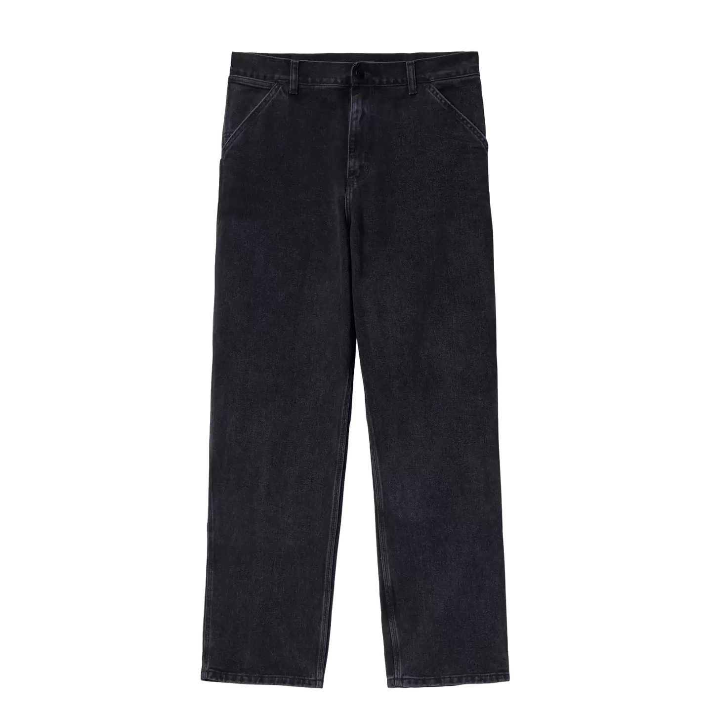 Carhartt WIP Single Knee Denim Pant - Black Stone Washed